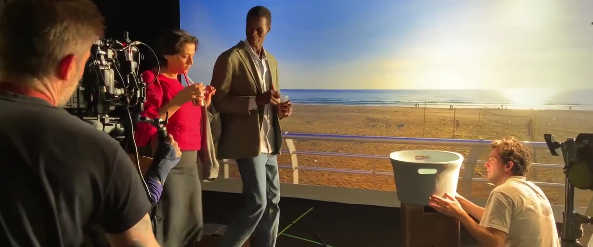 Seuls les rebelles — tournage en transparence sur le plateau Lucarna